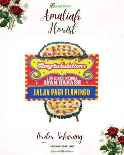 Bunga Papan Congratulation di Simpang